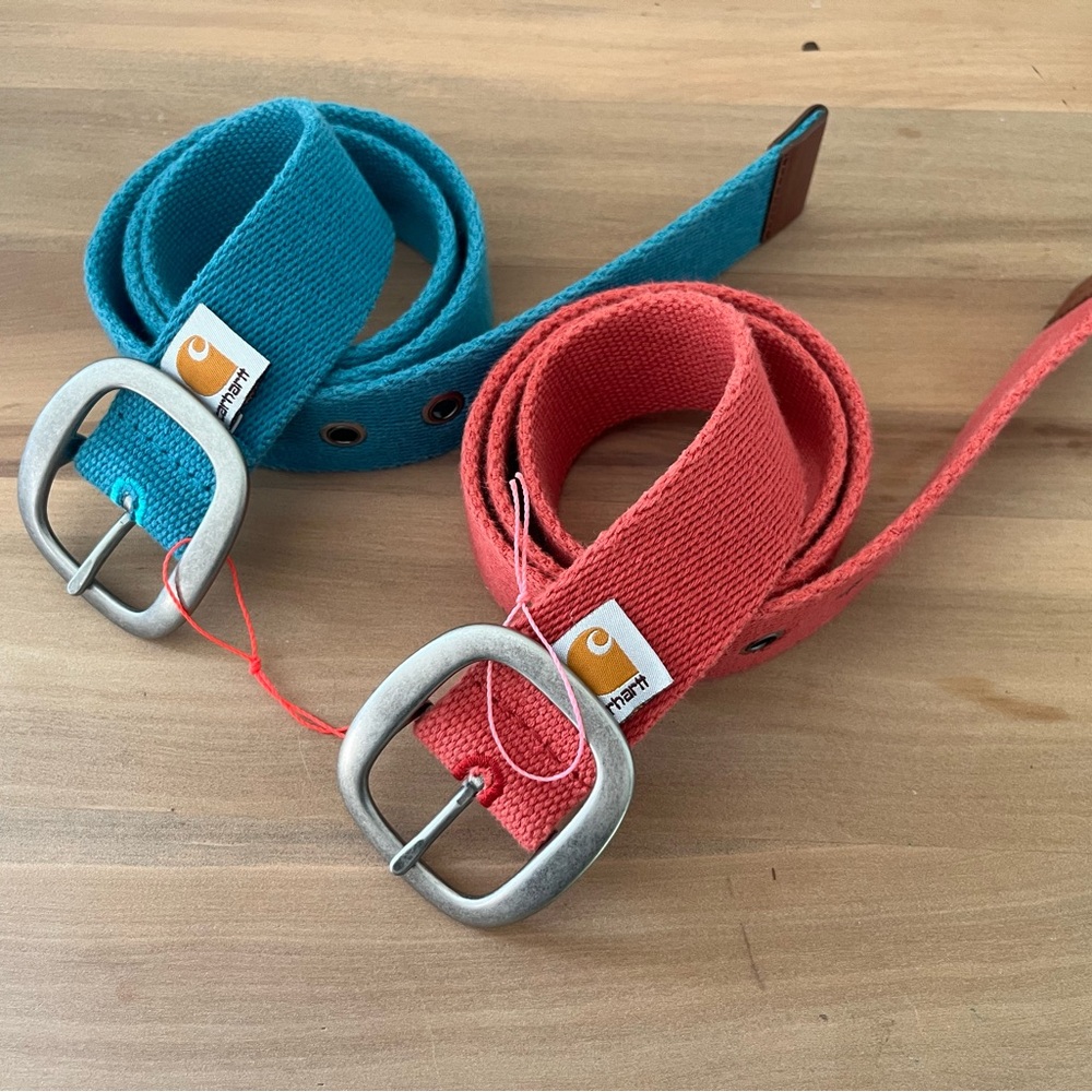Carhartt Kids Belts in Blue and Pink